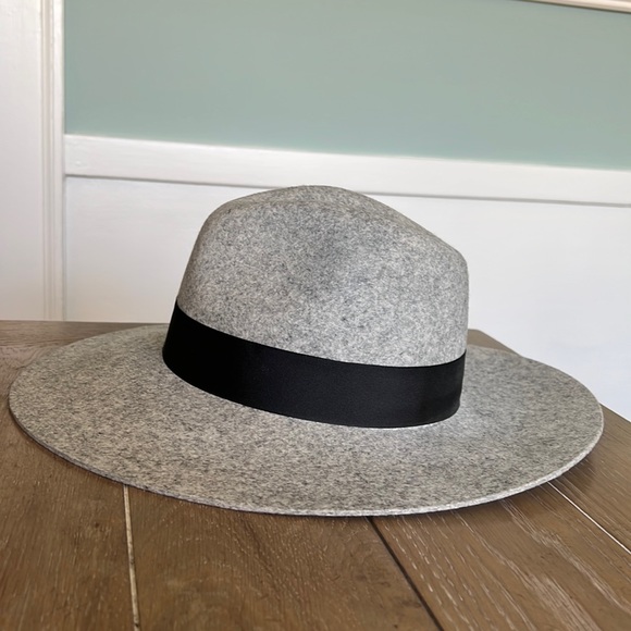Ace of something Australia wide brim black 100% Australian wool fedora hat M - Picture 4 of 9